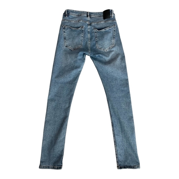 Men's Jeans Medium Wash Blue ZARA Denimwear Skinny Fit Jeans Men’s Denim Size 31 - Picture 4 of 7